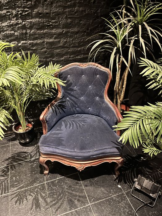 Cadeira vintage azul