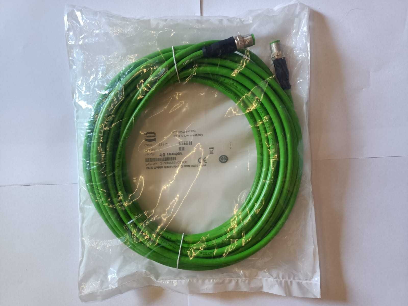 Nowy przewód  automatyki HARTING M12-M12; D code Ethernet 10m