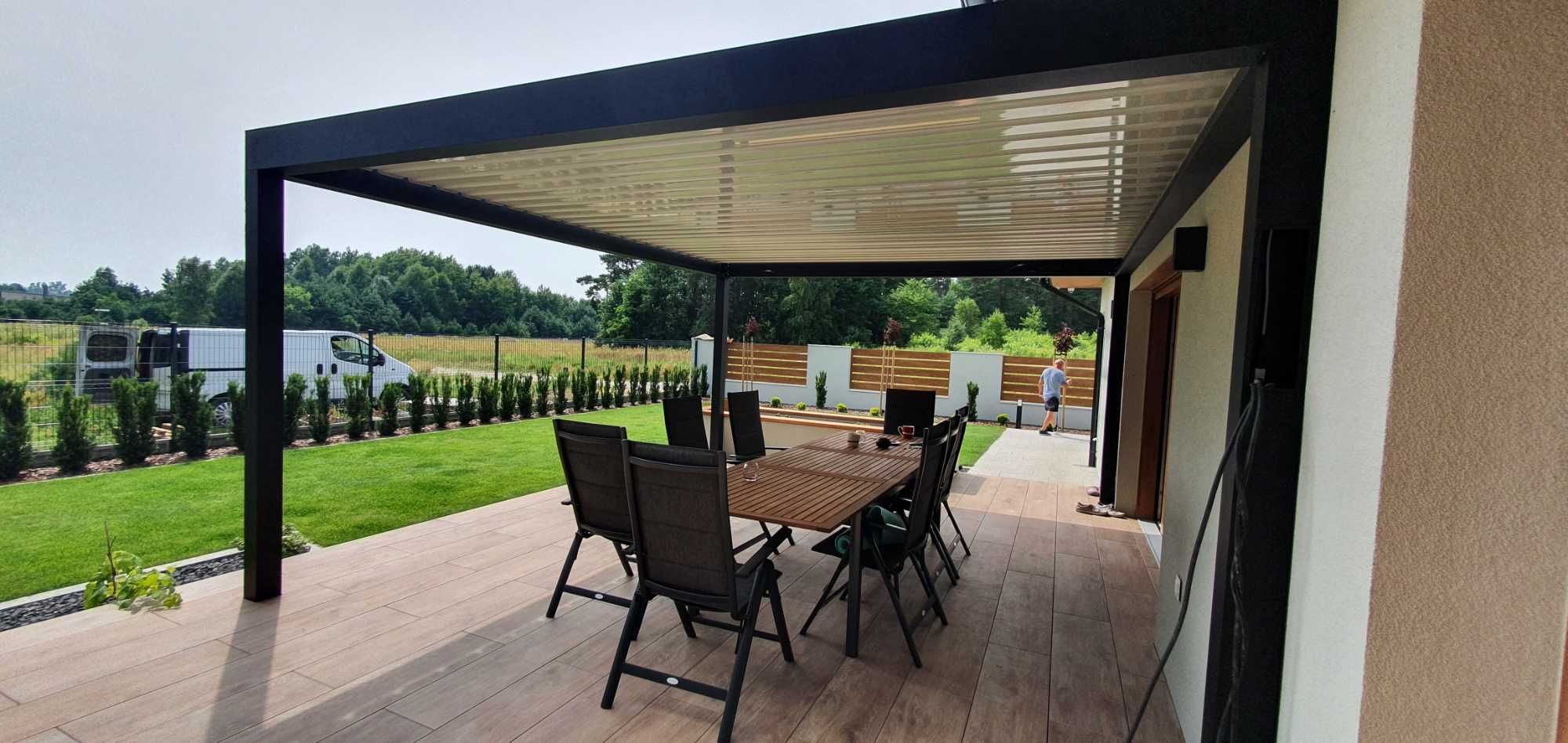 Pergola tarasowa aluminiowa Firmy AM Pergola System - Producent Śląsk