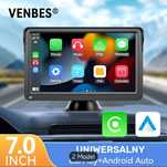 Vebnes 7 cali  CarPlay & Android Auto Uniwersalny Dotykowy ekran do sa