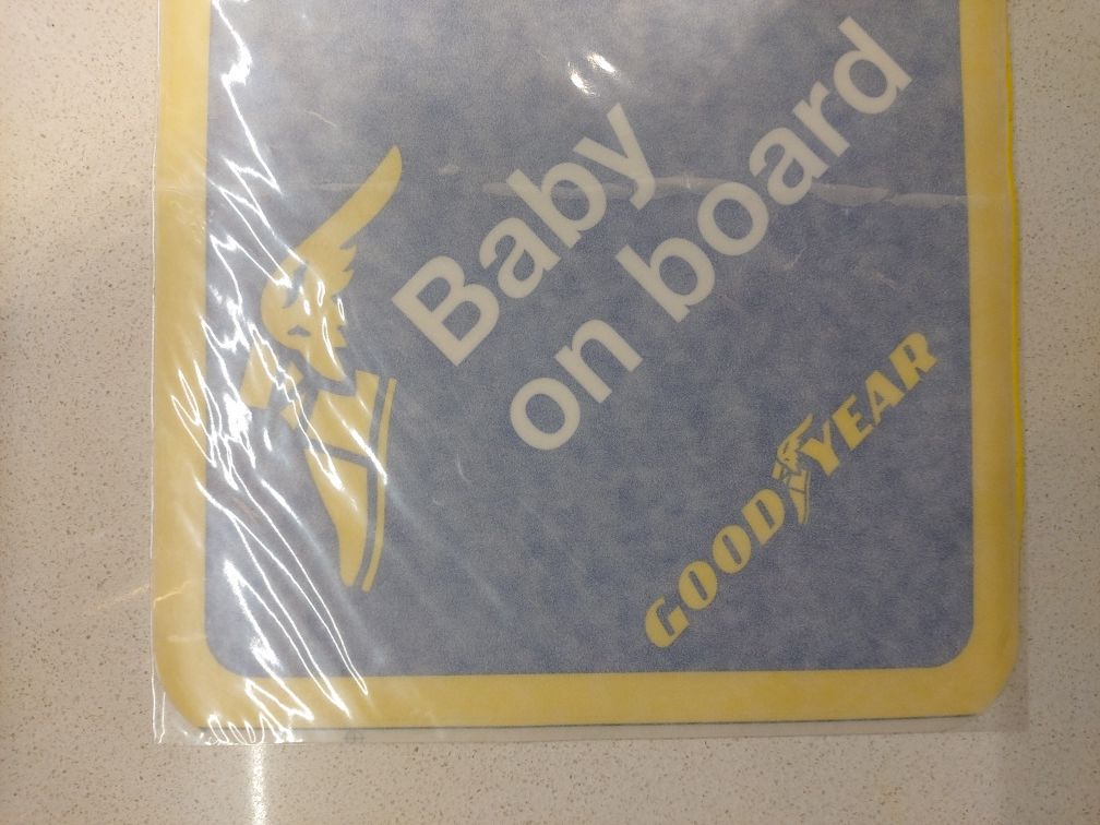 Naklejka na szybę Baby on board Good Year