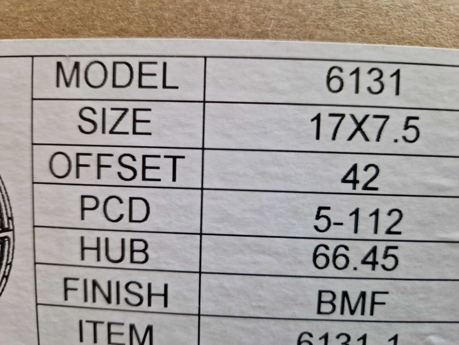 Диски одноширокие Audi R19/R17 5-112 в разных размерах.