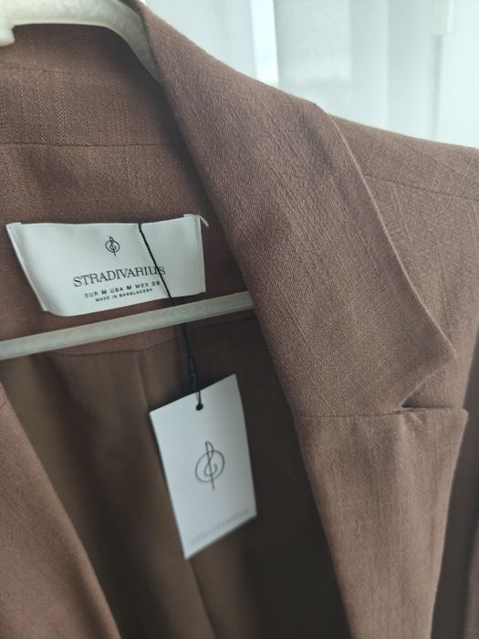 Stradivarius żakiet, brązowy, roz. M , nowy
