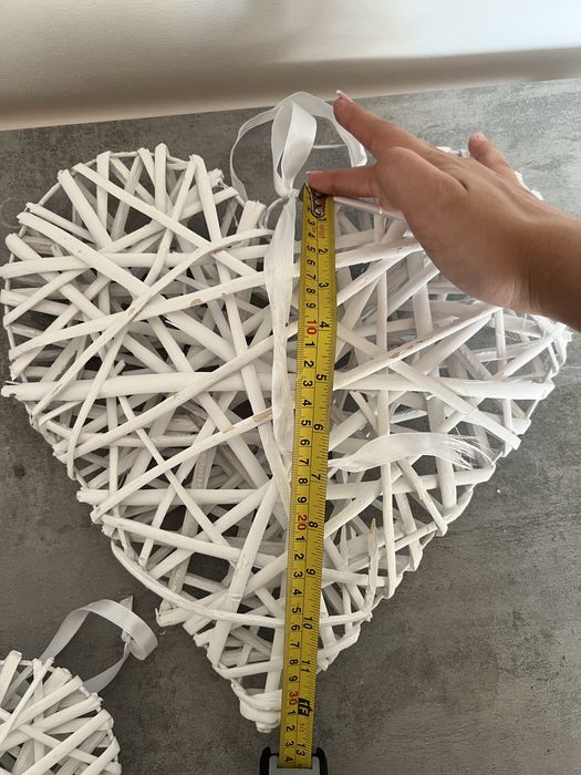 Ratanowe serca, wesele ozdoby, na dom, do kościoła