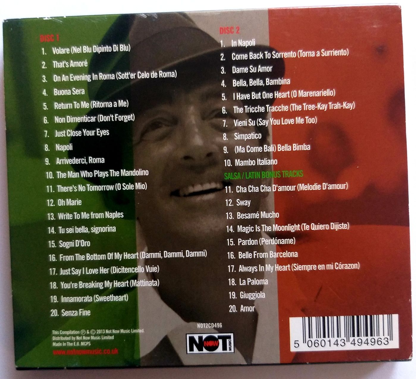 Dean Martin Italian Songs 2CD 2013r