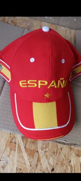 Czapka bejsbolówka w barwach Hiszpanii i napisem Espana czapka kibica