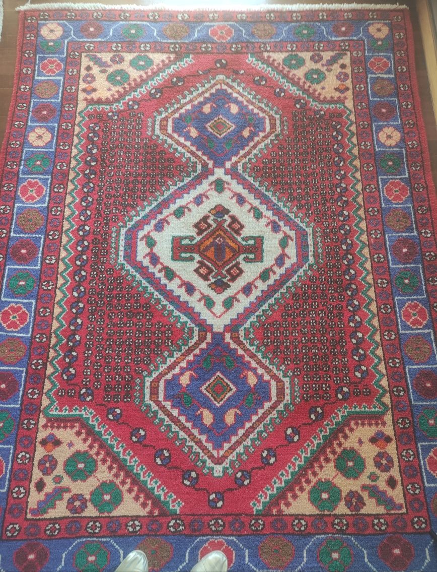 Tapete Carpete Persa Oriental Hamadan Lã 200x153