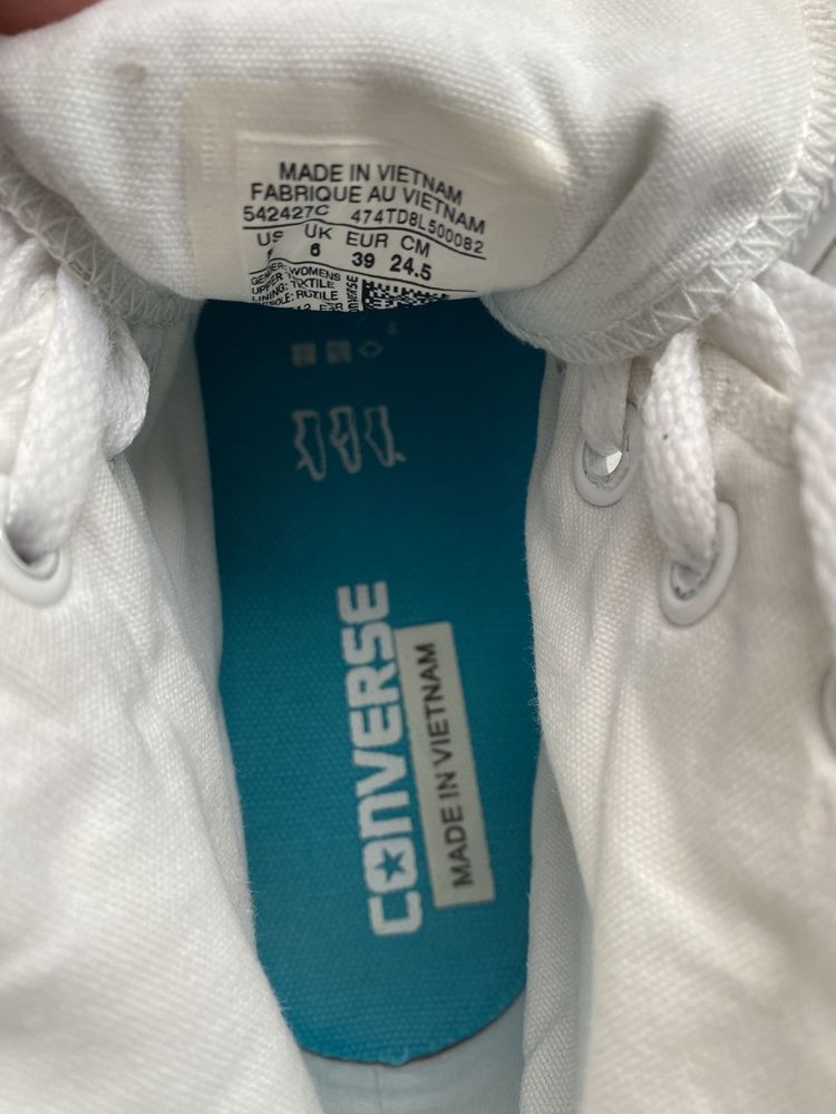 Trampki converse chuck taylor limit platform plus biale 39 limitowane