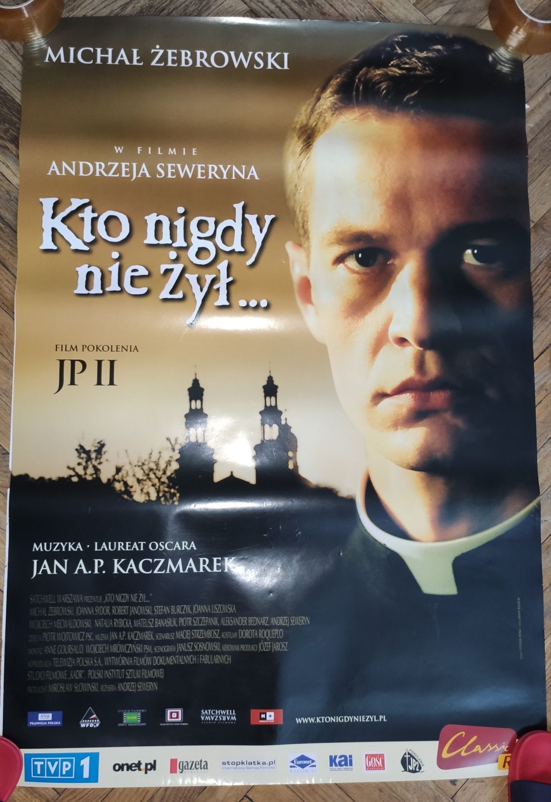 Kto nigdy nie żył plakat filmowy oryginalny Żebrowski Seweryn