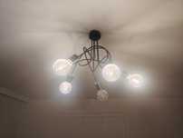Lampa sufitowa pięć żarówek ozdobnych