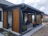 Taras, Zadaszenie,Pergola, Taras z deski kompozytowej,Altana