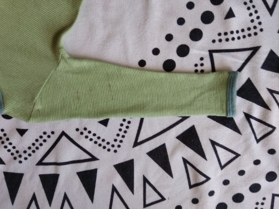 Body z długim rękawem wełna jedwab 92/98 Nostebarn