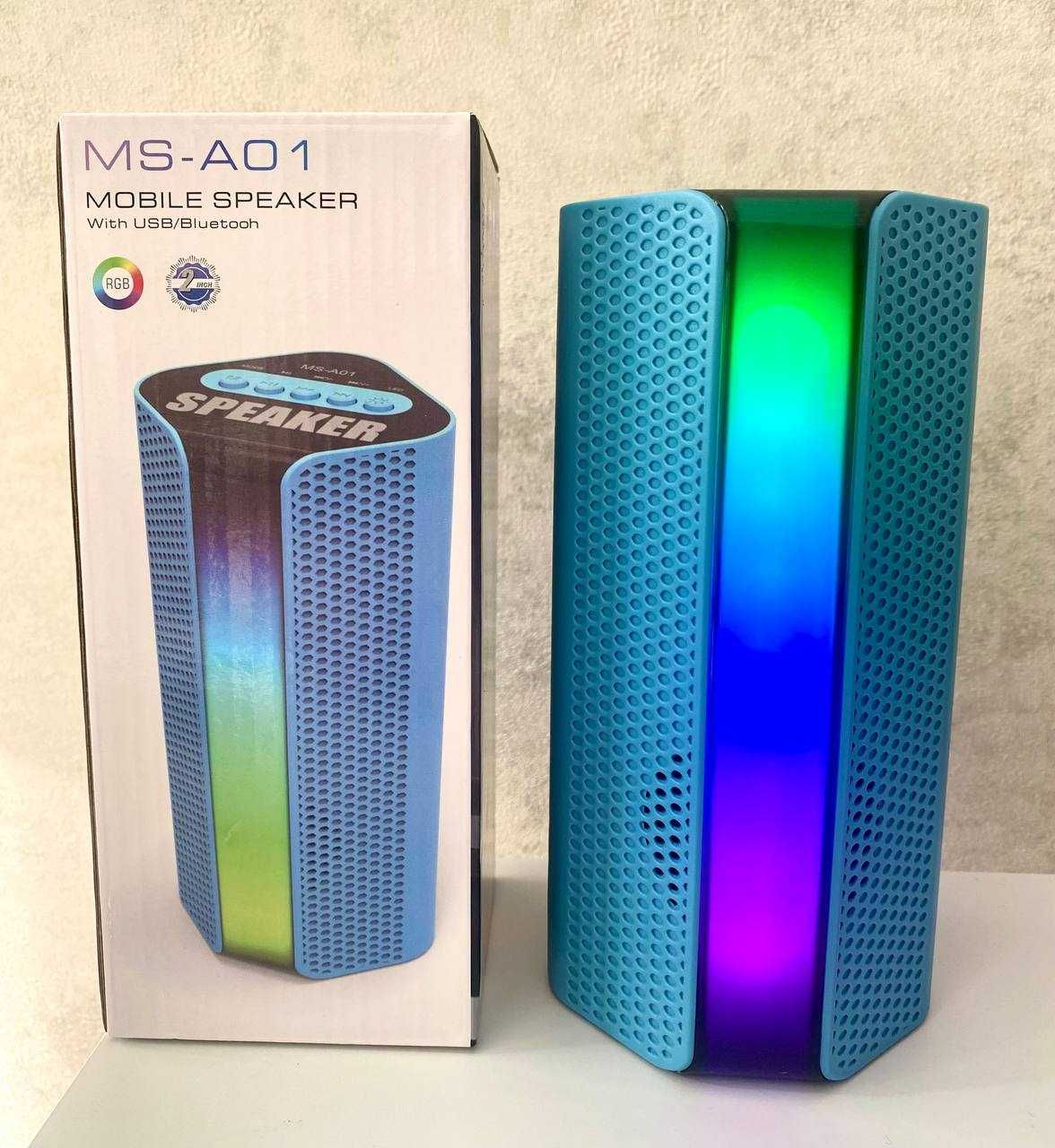Колонка bluetooth портативна з підсвічуванням Mobile Speaker MS-A01