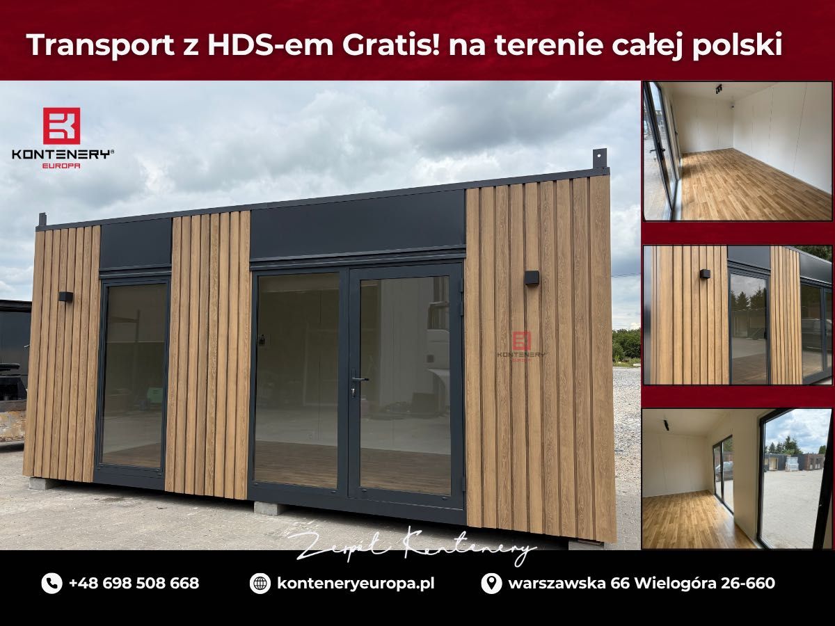 Pawilon, Kontener biurowy,DOSTĘPNY, 6x3* oświetlenie*Nowy*Dostawa*