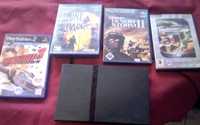 Vendo PlayStation 2 Slim com jogos