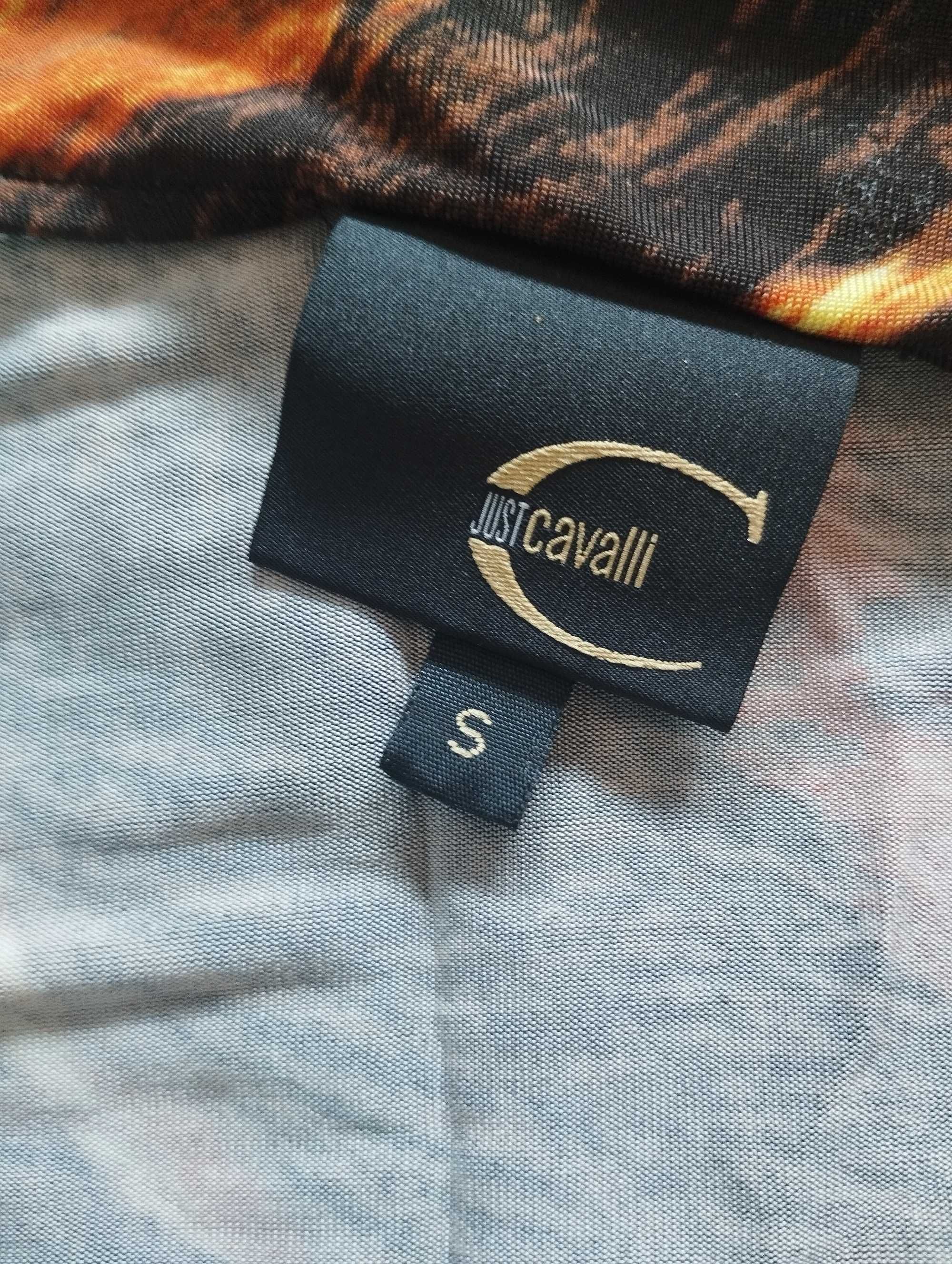 Top fogo Roberto Cavalli com alça elástica / sem ombro