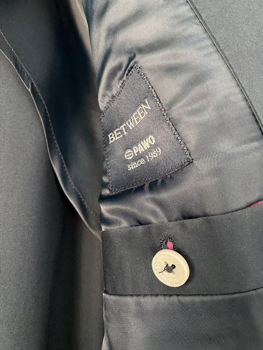 Garnitur letni PAWO bawełniany slim, marynarka 182/100, spodnie 182/88