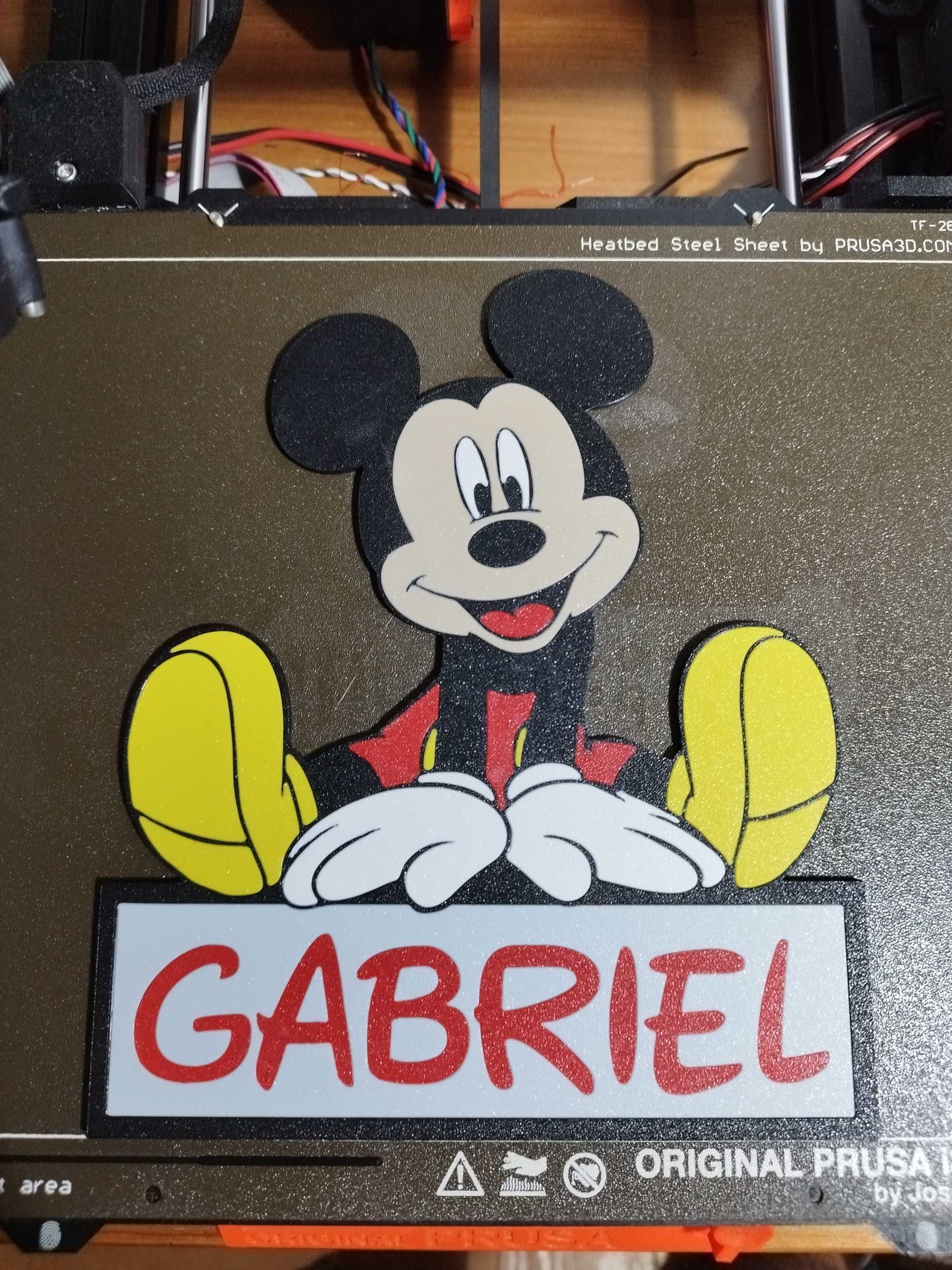 Placa para quarto Mickey mause