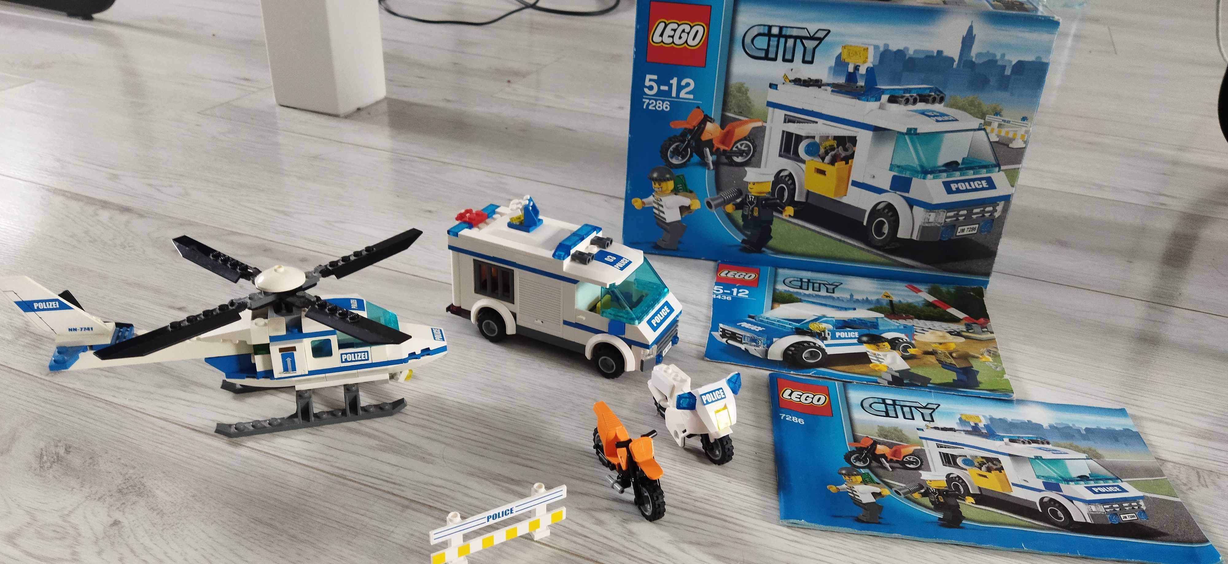 LEGO 7286 City Prisoner Transport + helikopter +instrukcja+opakowanie