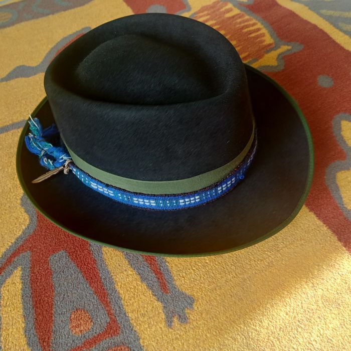 Czarny kapelusz Star w stylu rock boho , rozmiar 59.