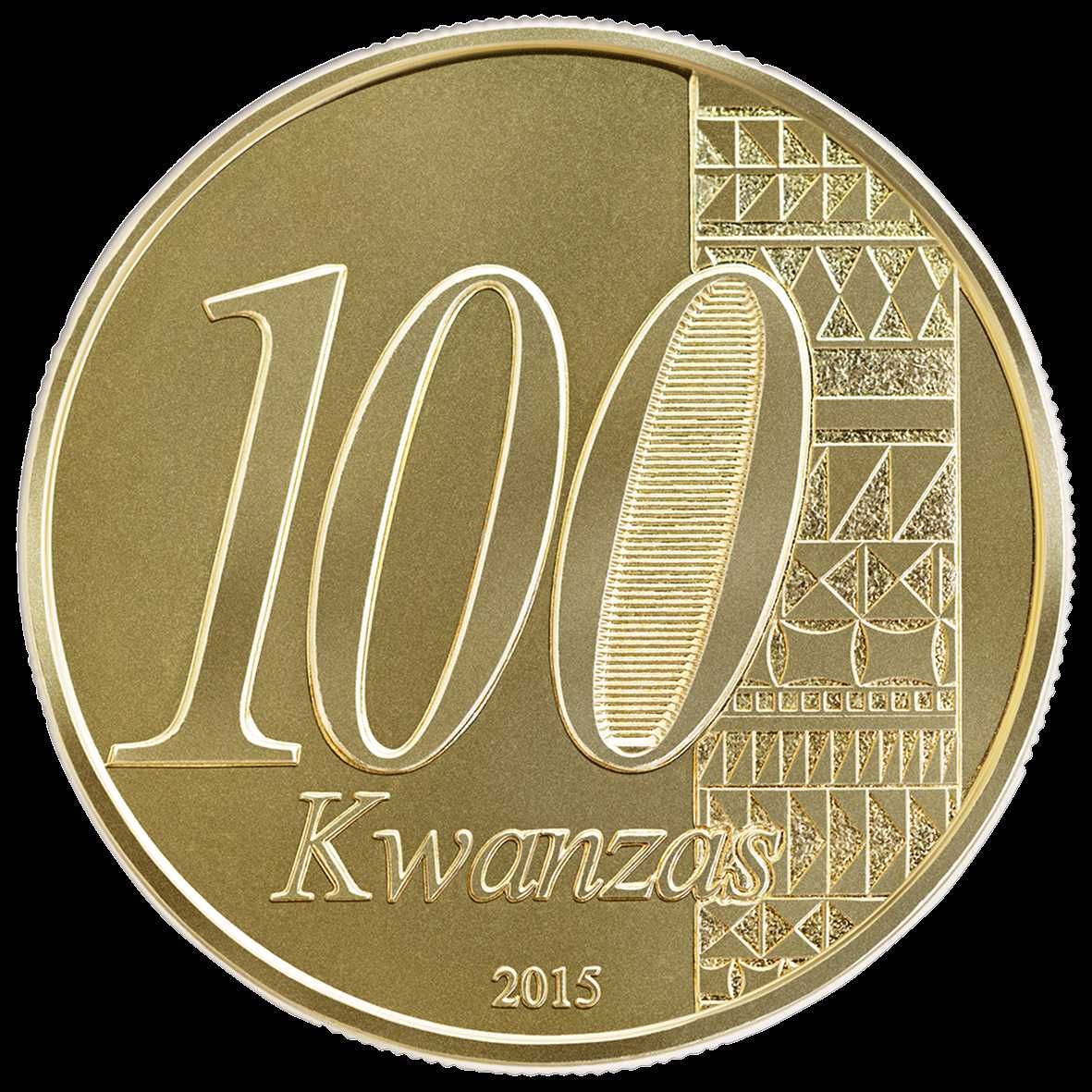 Angola Moeda 100 kz (Nunca Circulada) - 40 anos independência (2015)
