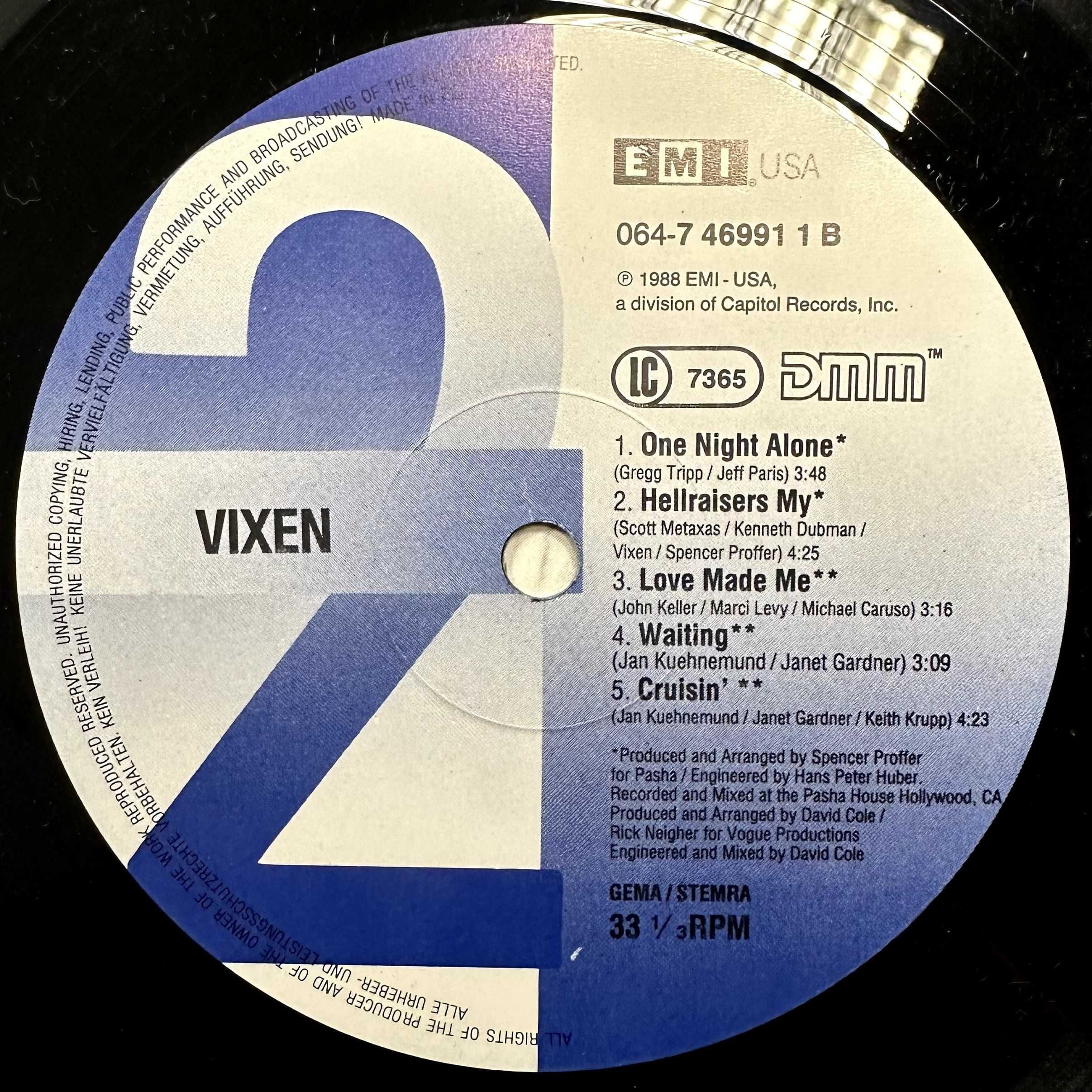 Vixen (Vinyl, 1988, US)