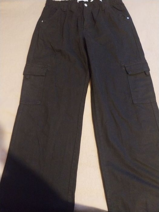 Czarne, damskie szerokie bojòwki