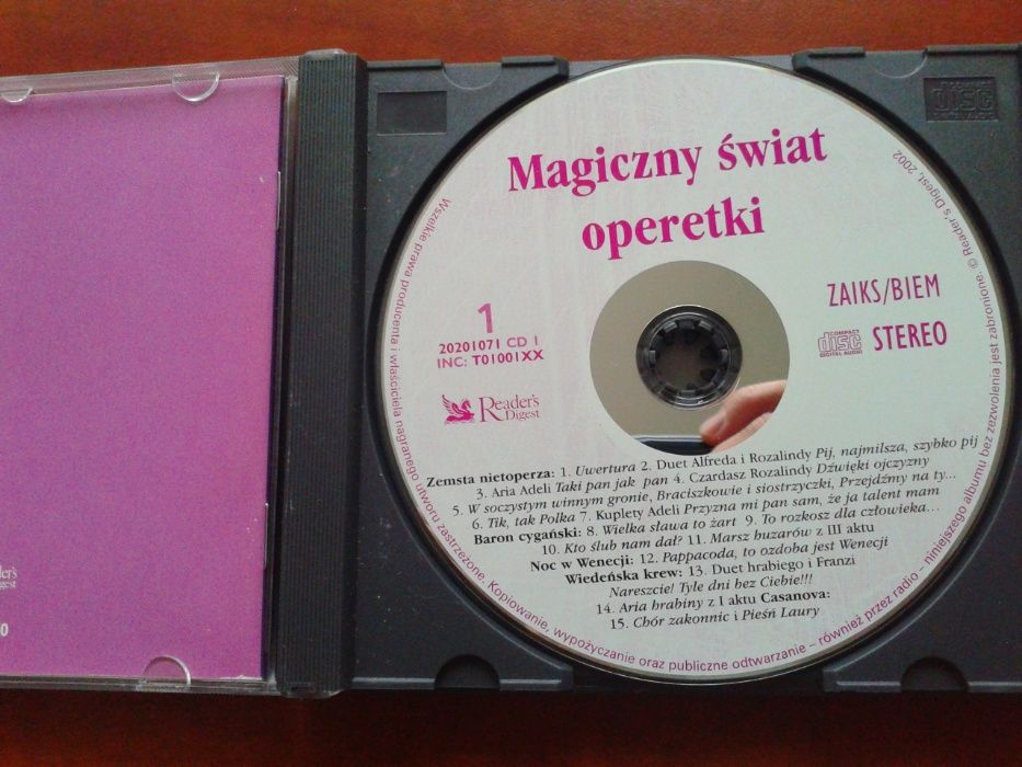 Magiczny Świat Operetki Reader's Digest 3CD