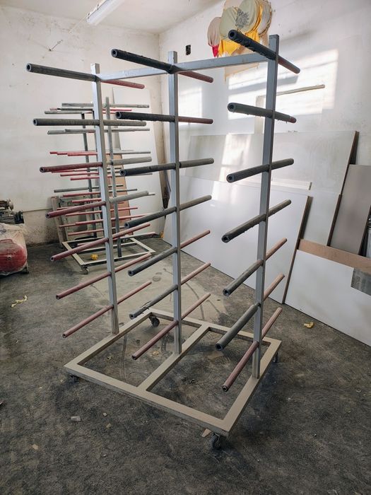 Regał stojak lakierniczy dwustronny