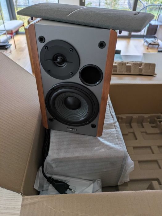 Edifier R1280T Głośniki 42W + WiiM Mini Hi-Res Wi-Fi Bluetooth AUX RCA