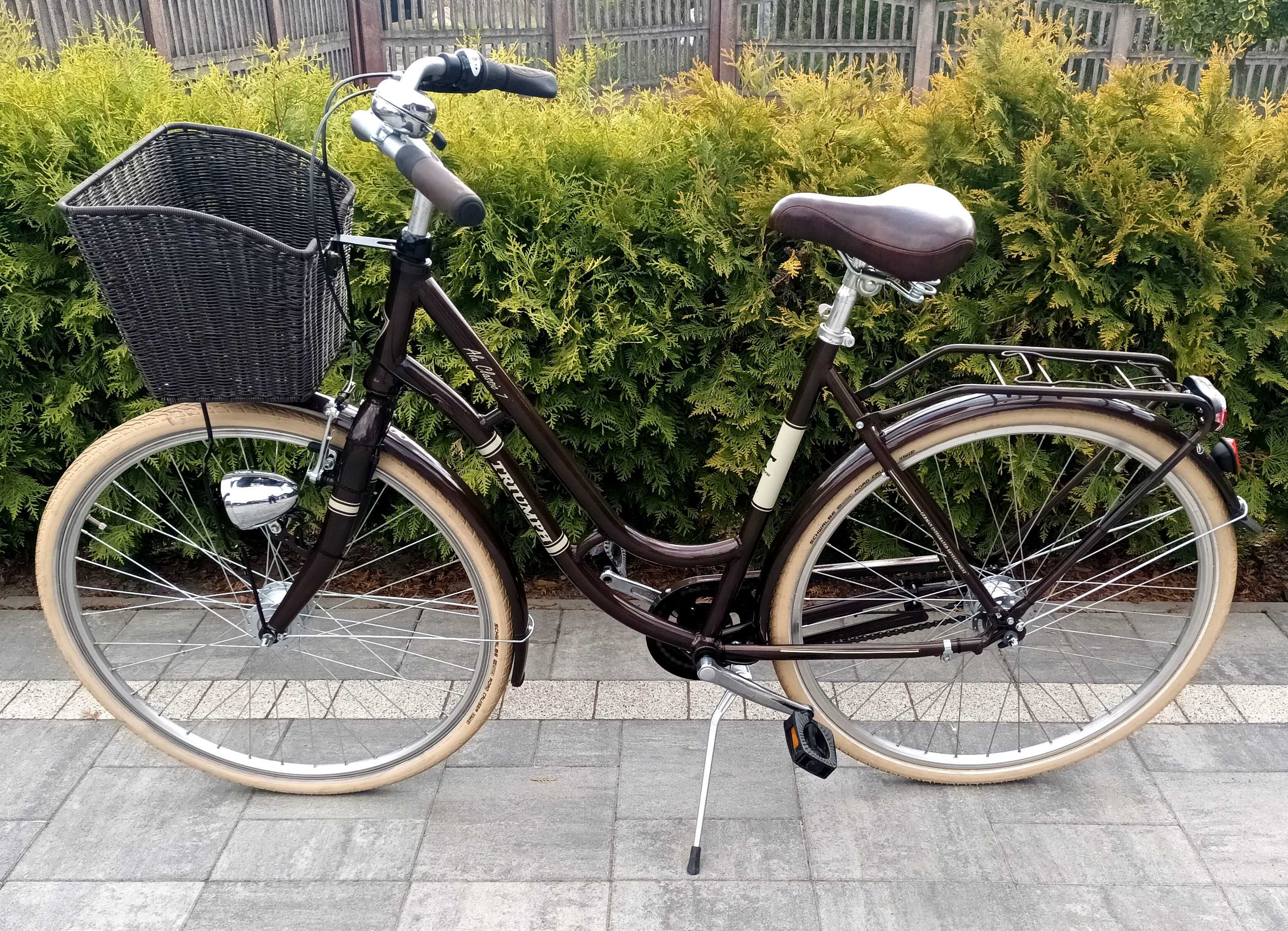 Niemiecki Rower  Damski Triumph Prądnica,LED,Nexus7 Stan Jak Nowy