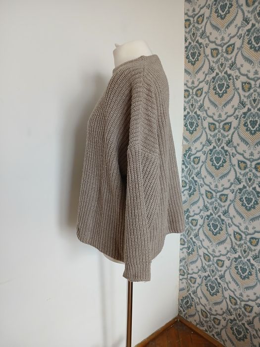 Sweter, mały warkocz. 70% bawełny. GND. Rozmiar XXL/44.