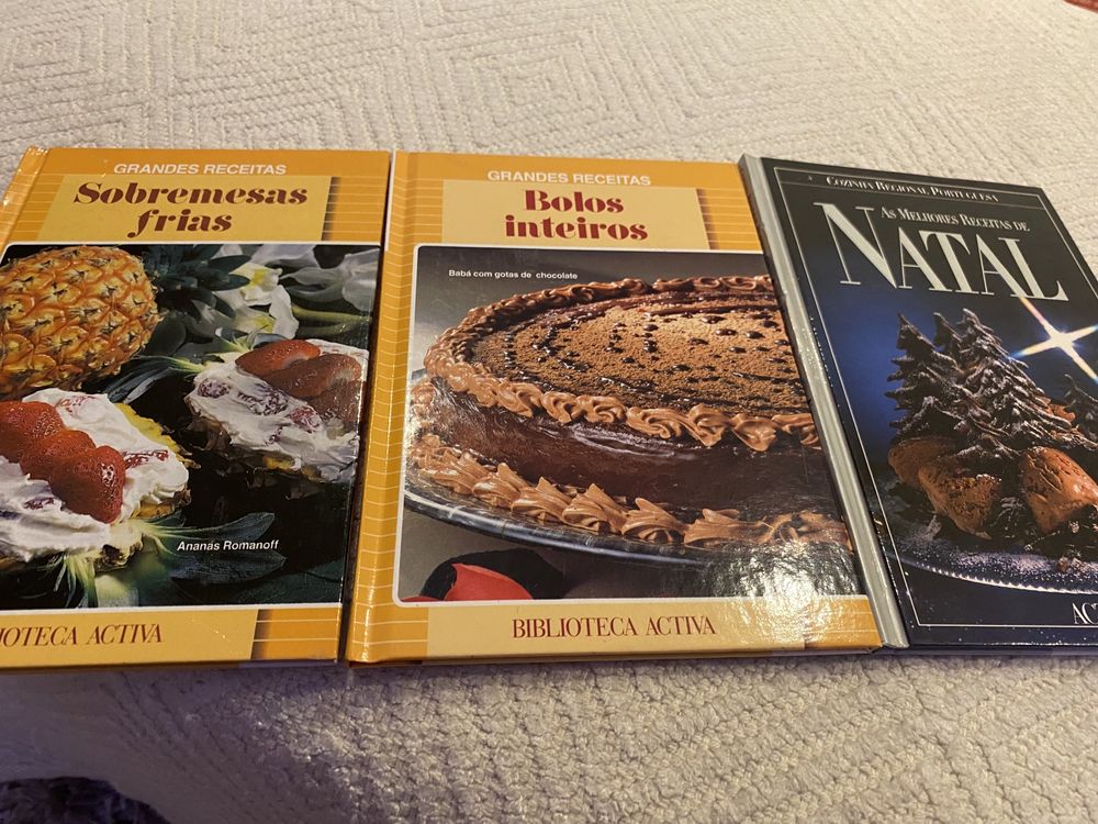 3 livros - grandes receitas e as melhores receitas de natal