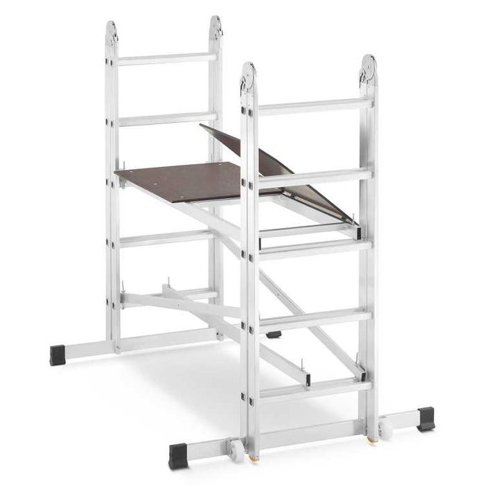 Rusztowanie aluminiowe drabinowe przegubowe jezdne HIGHER DR 2x5 4m