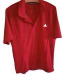 Markowa czerwona koszulka męska Polo Adidas r L 40 t-shirt clima lite