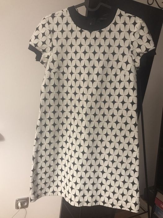 Zara Woman sukienka żakardowa w geometryczny wzór r. S