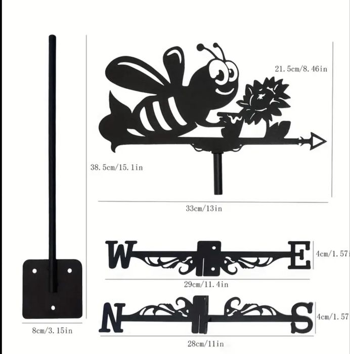 Флюгер на дах (бджола)
