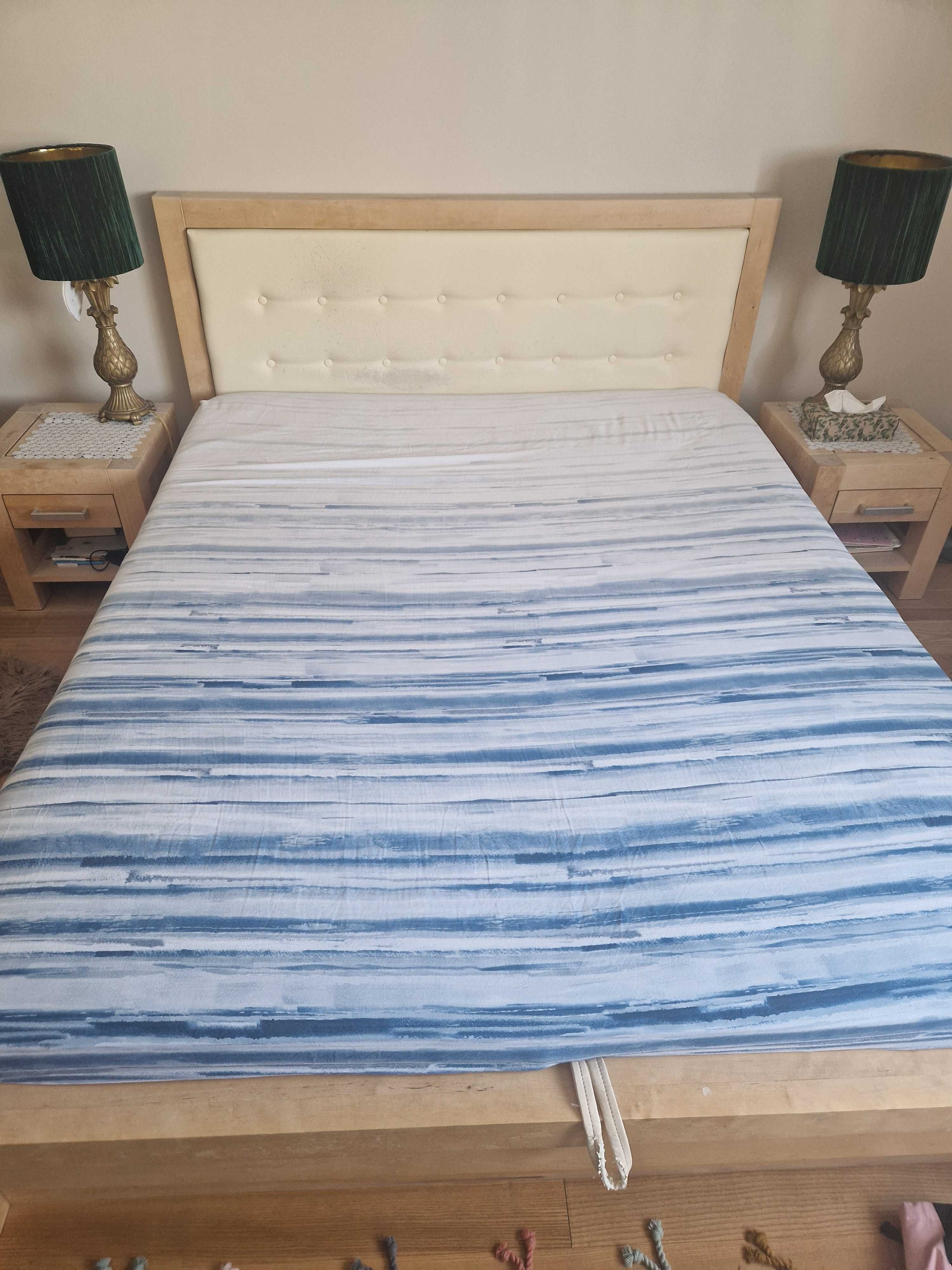 Łóżko drewniane dębowe 160×220