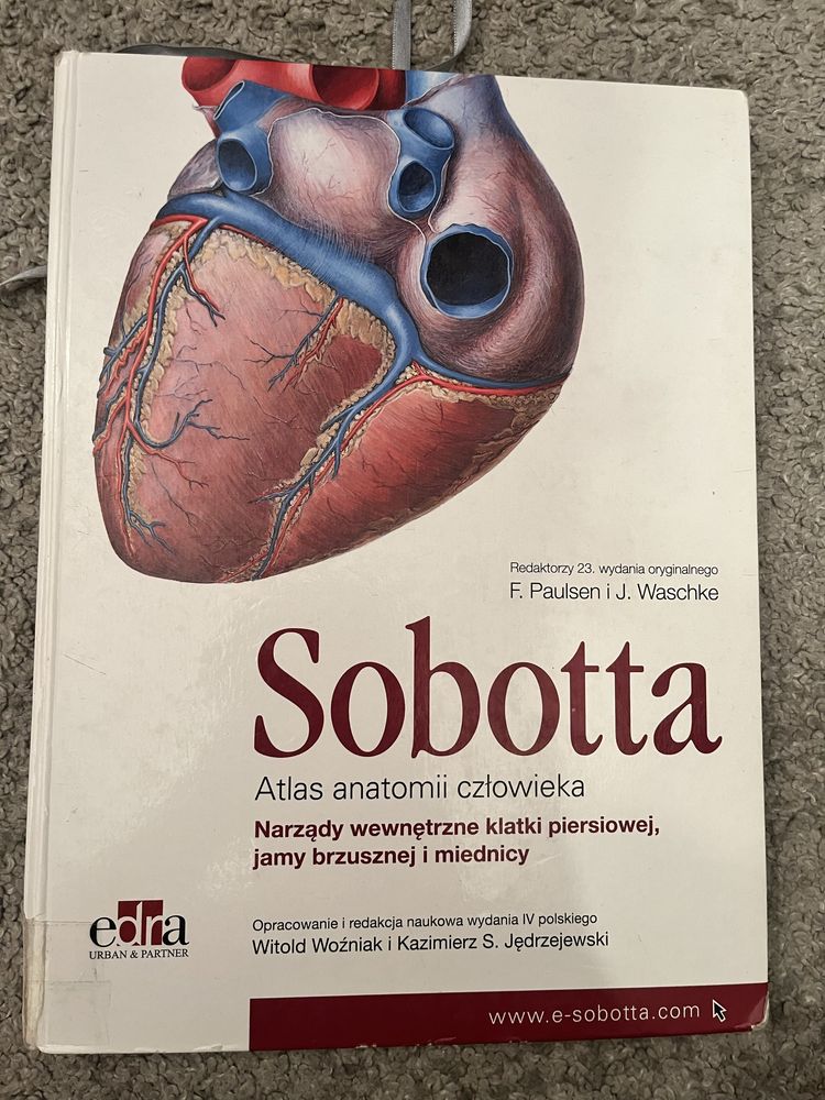 Zestaw atlasów do anatomii Sobotta
