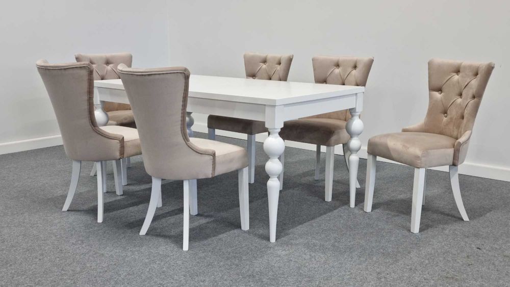Krzesło glamour wygodne pikowane eleganckie Producent Promocja!