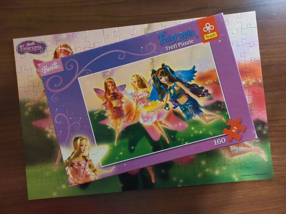 Puzzle Trefl 160 elementów wiek 3+ Barbie Wróżkolandia Fairytopia