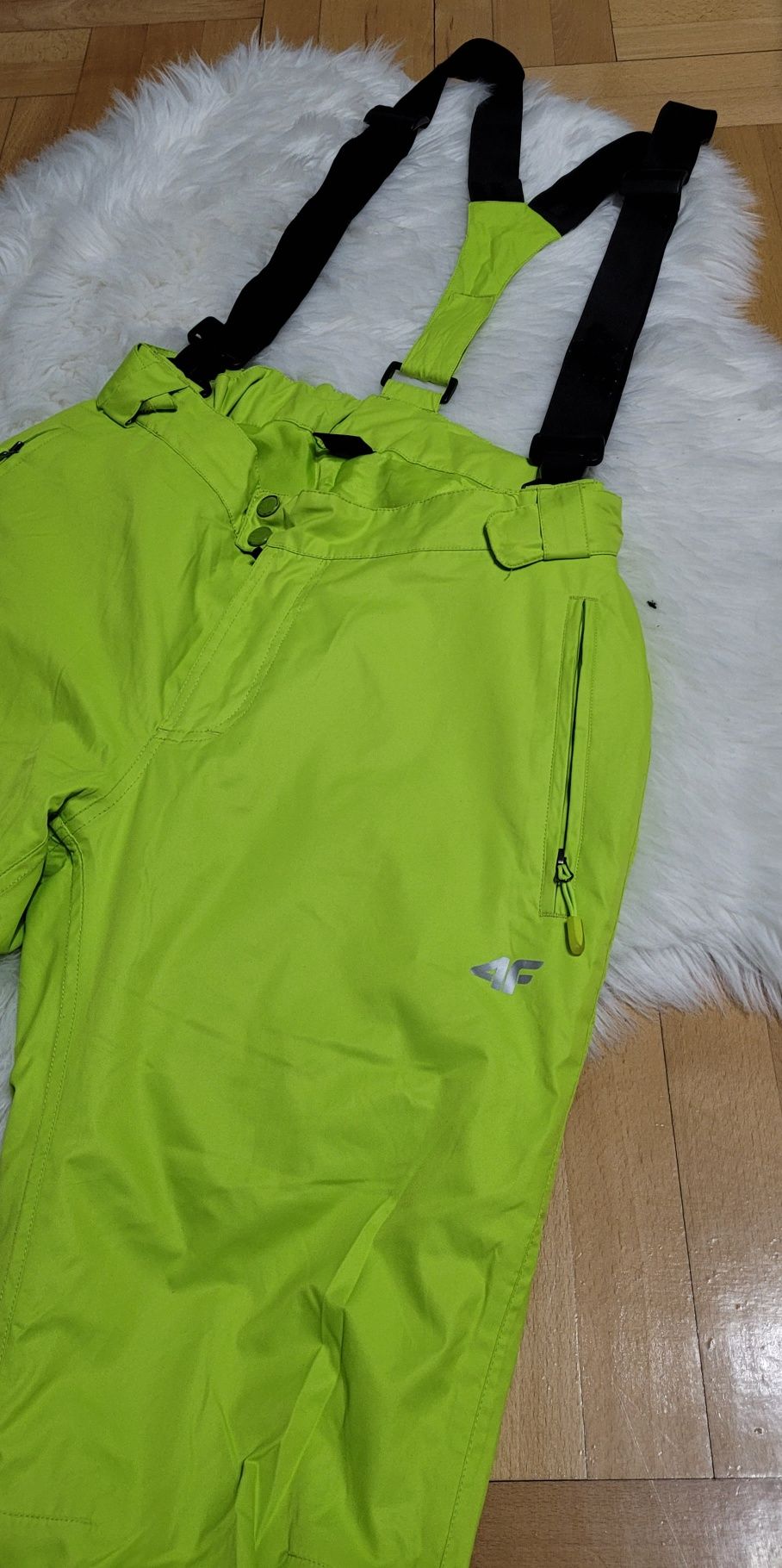 Spodnie Narciarskie M 4F Neon ( limonka)