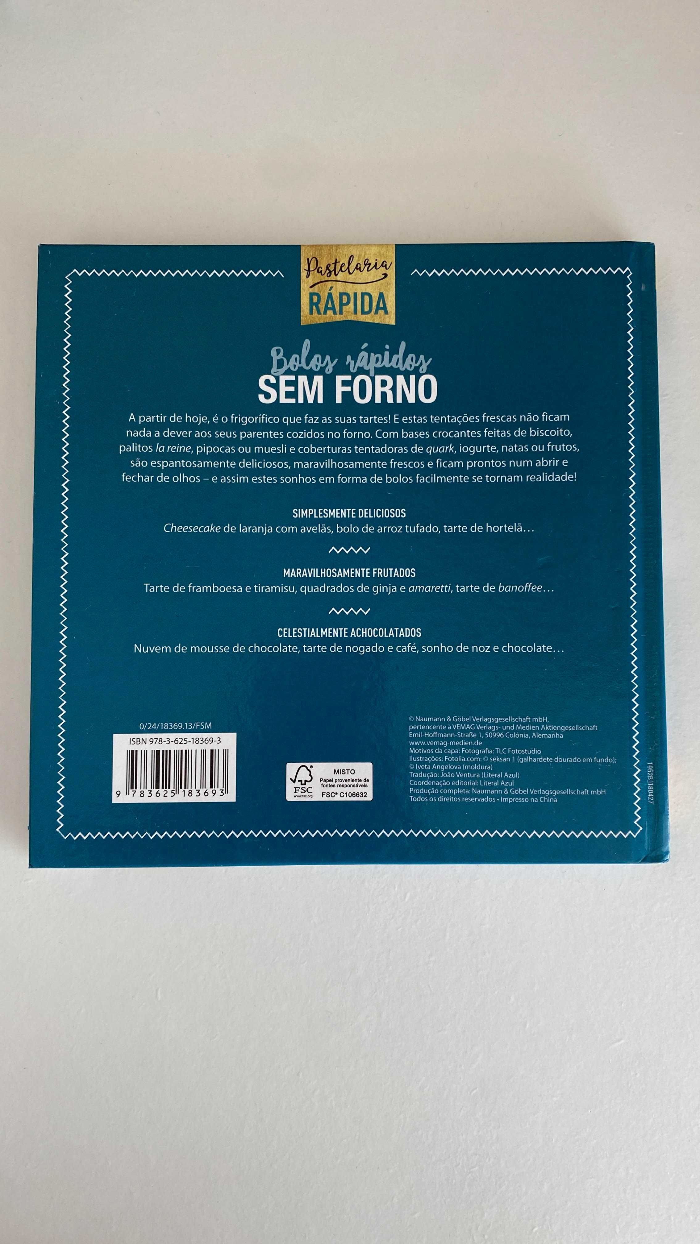 Livro de culinária "Bolos Rápidos Sem Forno"