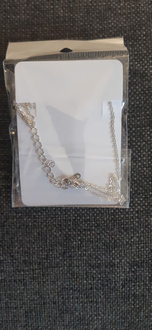 Nowy srebrny wisiorek z turkusowym kamieniem Crystal Jewelry