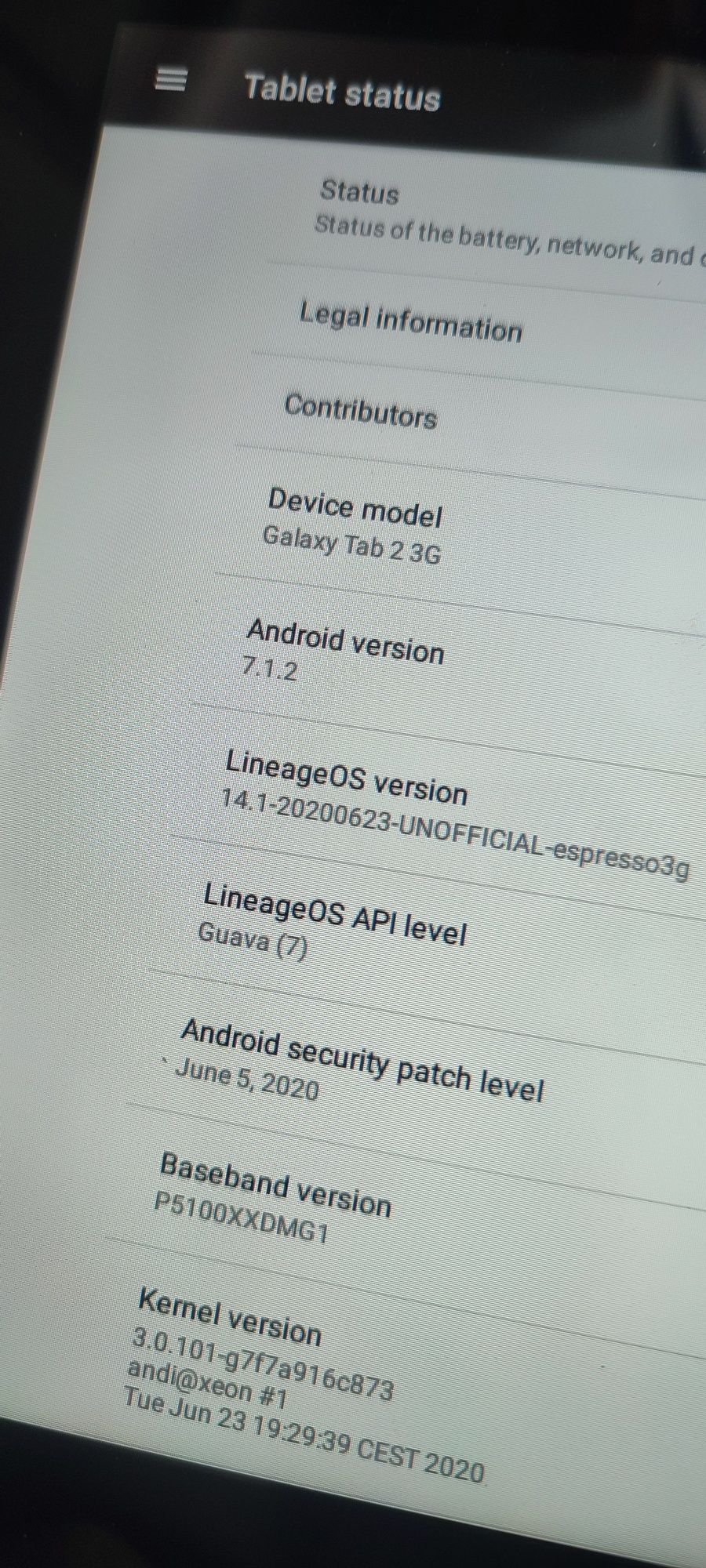 Tablet Galaxy TAB 2 GT-P5110  3G