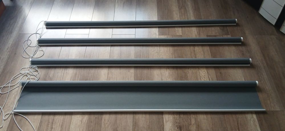 Rolety kolor szary szerokość 160 cm