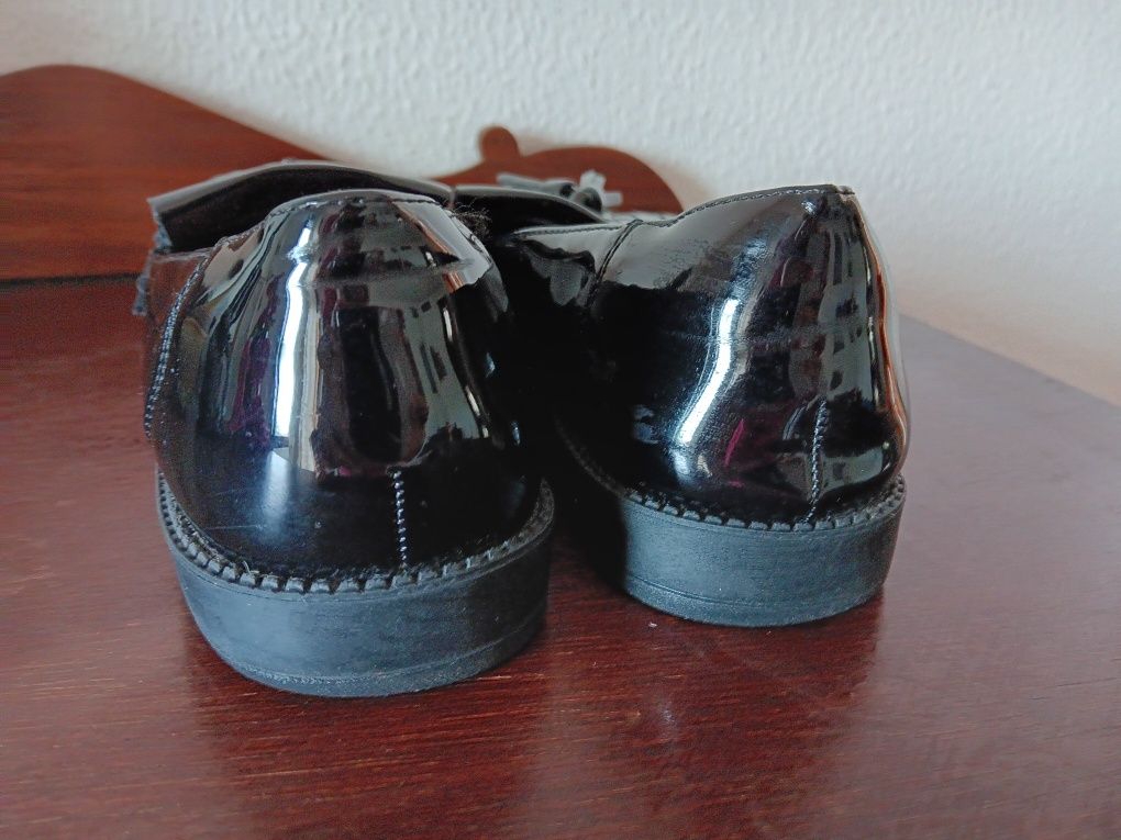 Mocassim Preto Verniz n°38