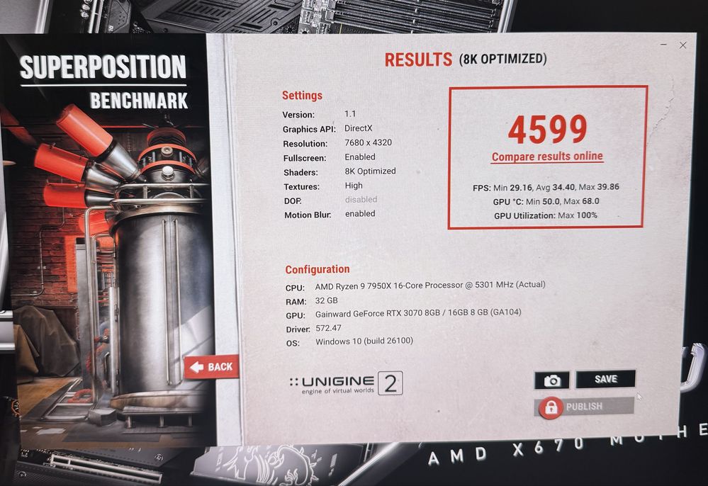 Видеокарта Gainward RTX 3070 8gb Phoenix