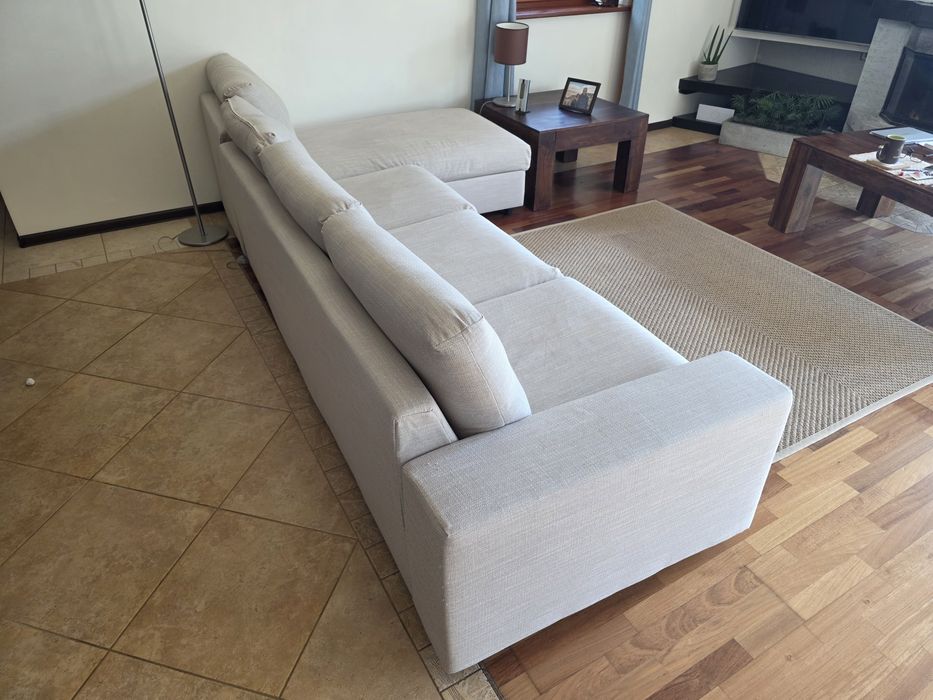 Sofa + szezlong z pojemnikiem na pościel Vimle Ikea