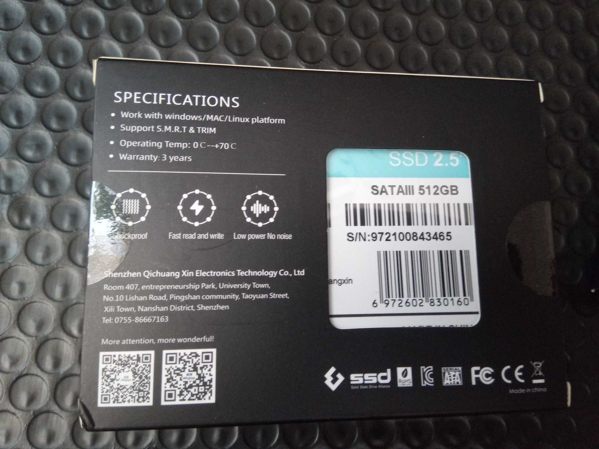 2,5" Новий 512Gb ssd sata 3 диск